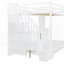 Lit double escamotable sur lit double avec lève-personne hydraulique Conception de bureau, aucun sommier requis, soutien solide, blanc