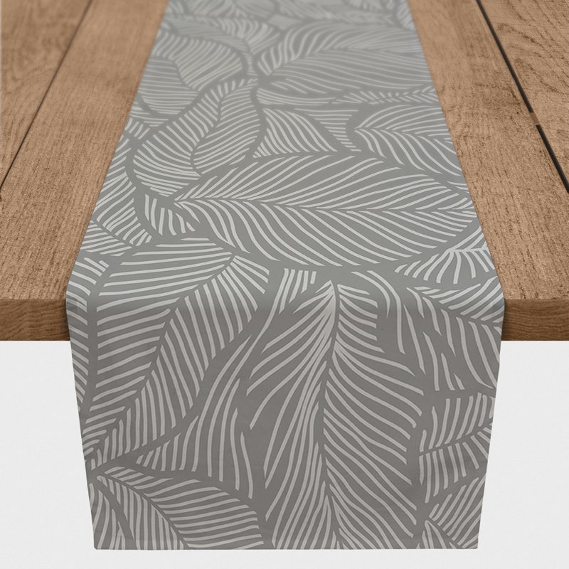 Linge de table Benna, 72 po x 16 po, gris