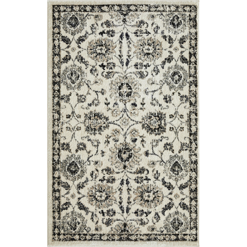 Floral Indoor Rug, Rectangle 3' x 5'