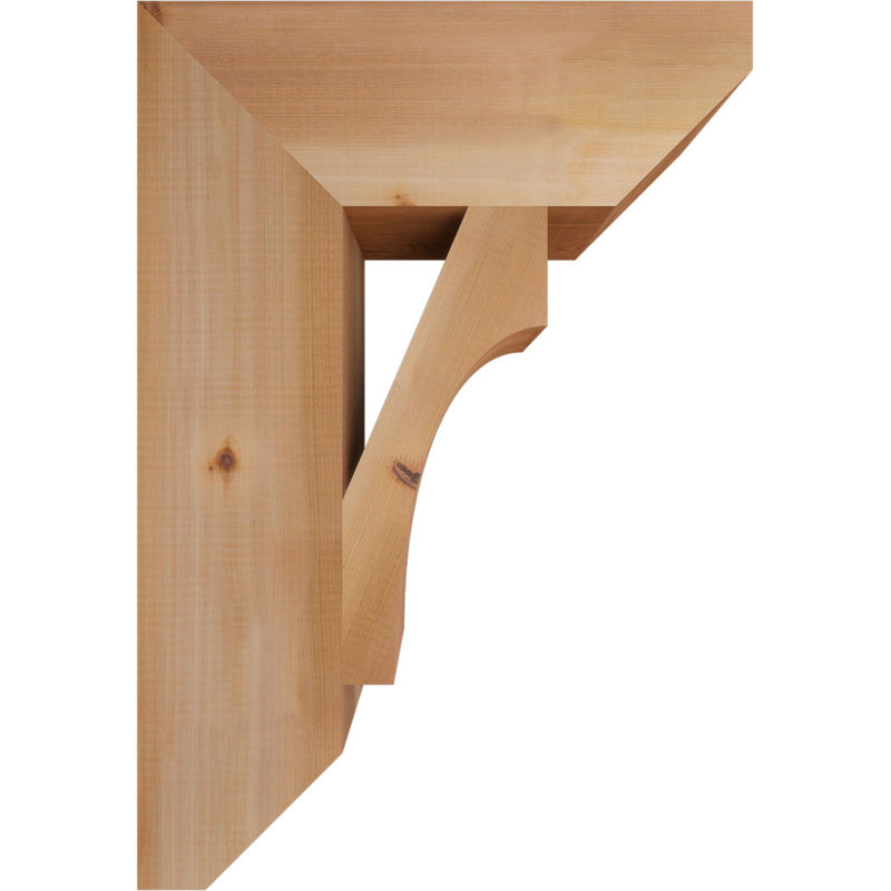Support en bois Westlake, Cèdre rouge, H 26 po x l 5,5 po x P 18 po