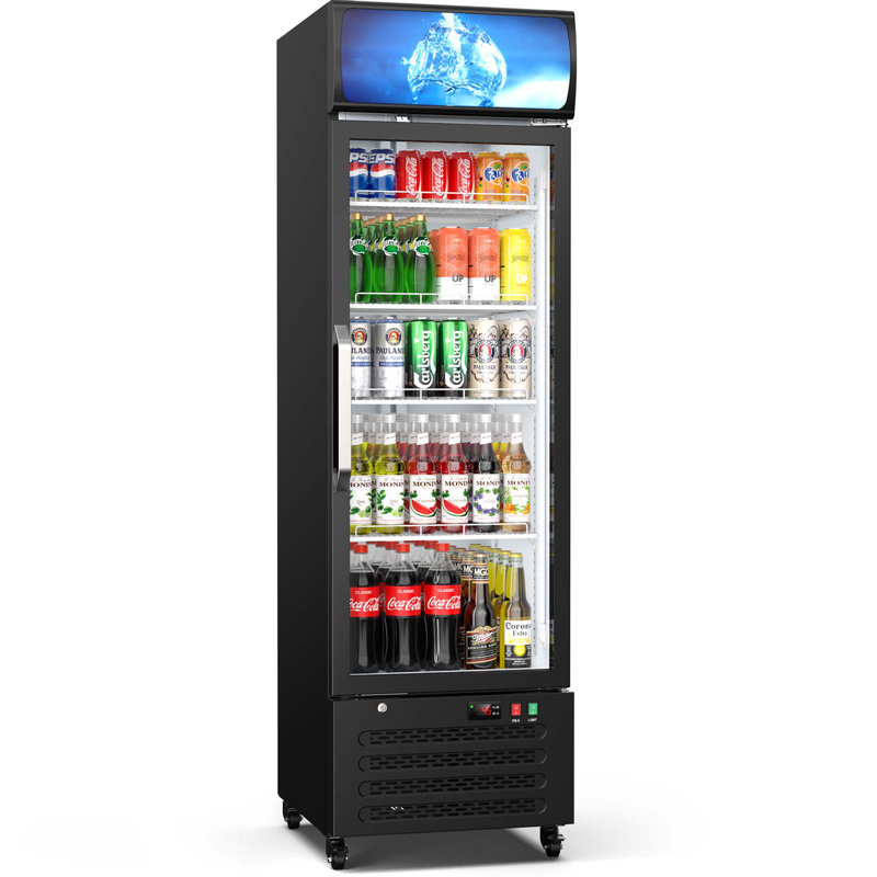 14.8 Cu Ft Etl & Doe Certified Commercial Display Refrigerator,Merchandiser Beverage Fridge
