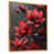 Toile avec cadre flottant or