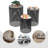 3PCS Metal Hollow-out End Table Set-561185229