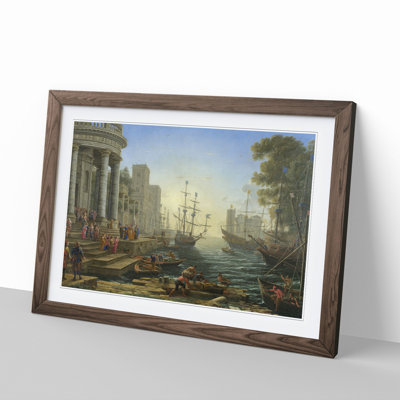 The Embarkation of Saint Ursula by Claude Lorrain - Picture Frame Painting