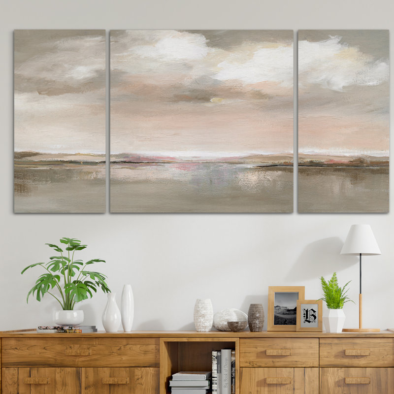 Une « soirée » de qualité supérieure, reproduction d’image multi-pièces sur toile, H 32 po x l 64 po x P 1,5 po