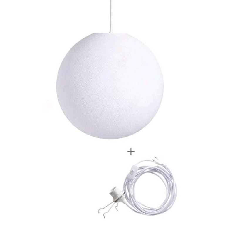 Lampe de table Kerner, H 12,2 po x l 12,2 po x P 12,2 po, Blanc