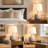 23.5" Farmhouse Resin Table Lamp with USB Type-C Ports and 3-Way Dimmable Light