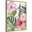 «Hibiscus and Hummingbird I» par Paxton Parker - reproduction sur toile flottante-1626855095