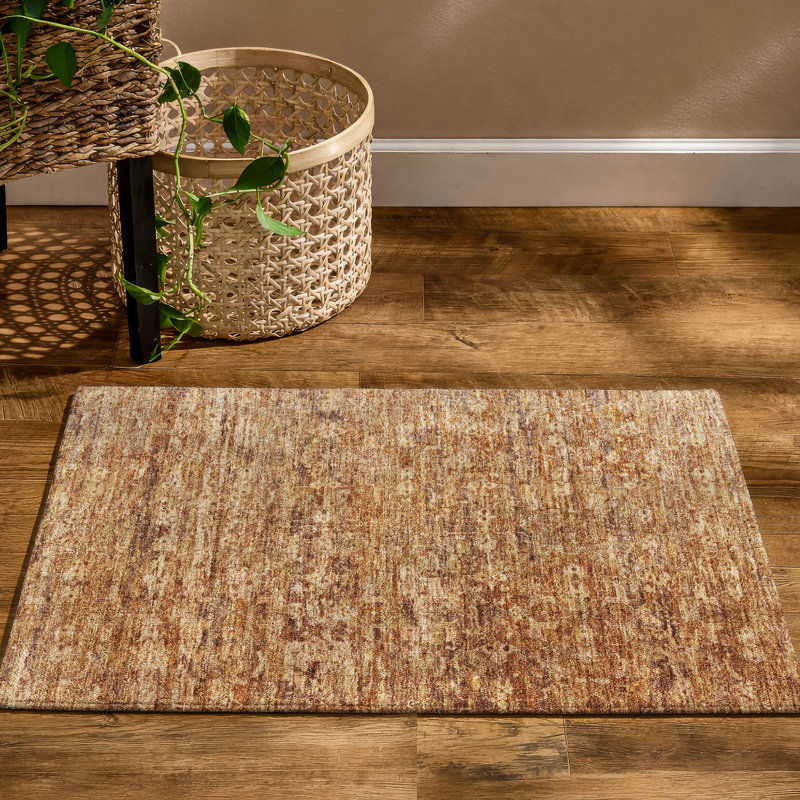 Tapis Ikat Mayfield AMF2324 de qualité supérieure lavable à la machine, Paprika, 2 pi 6 po x 3 pi 10 po