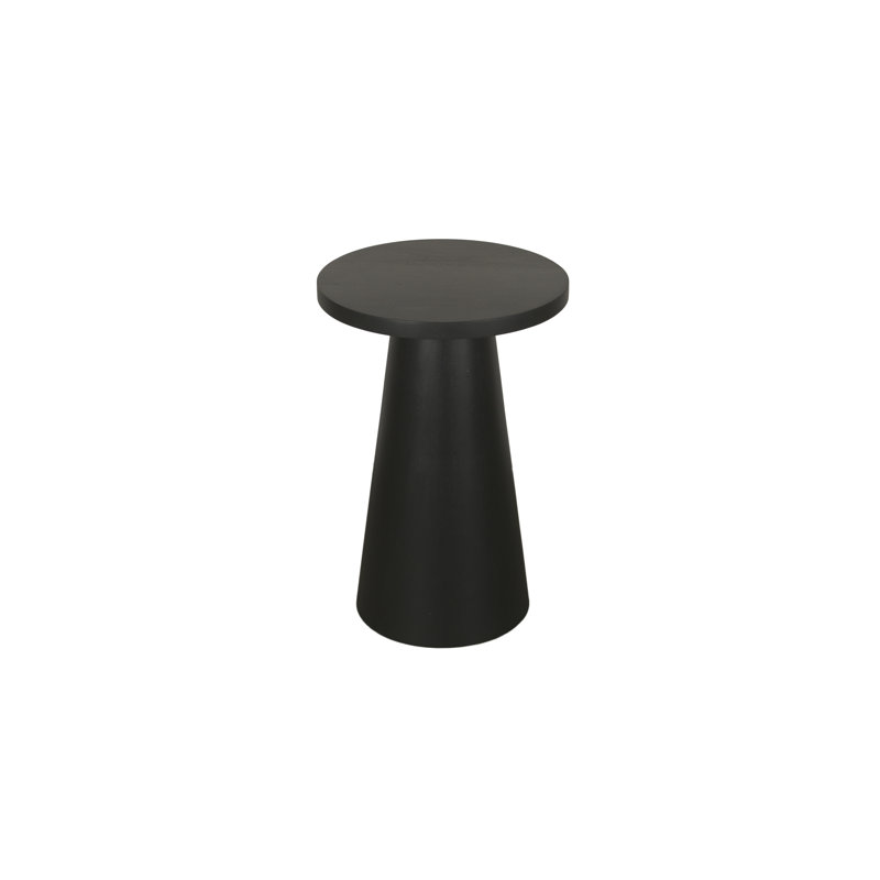 Tam Solid Wood End Table, Black