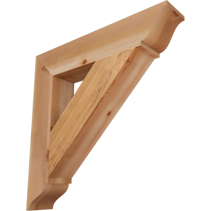 Support traditionnel, H 32 po x l 5,5 po x P 32 po, Cèdre rouge de l'Ouest (lisse)