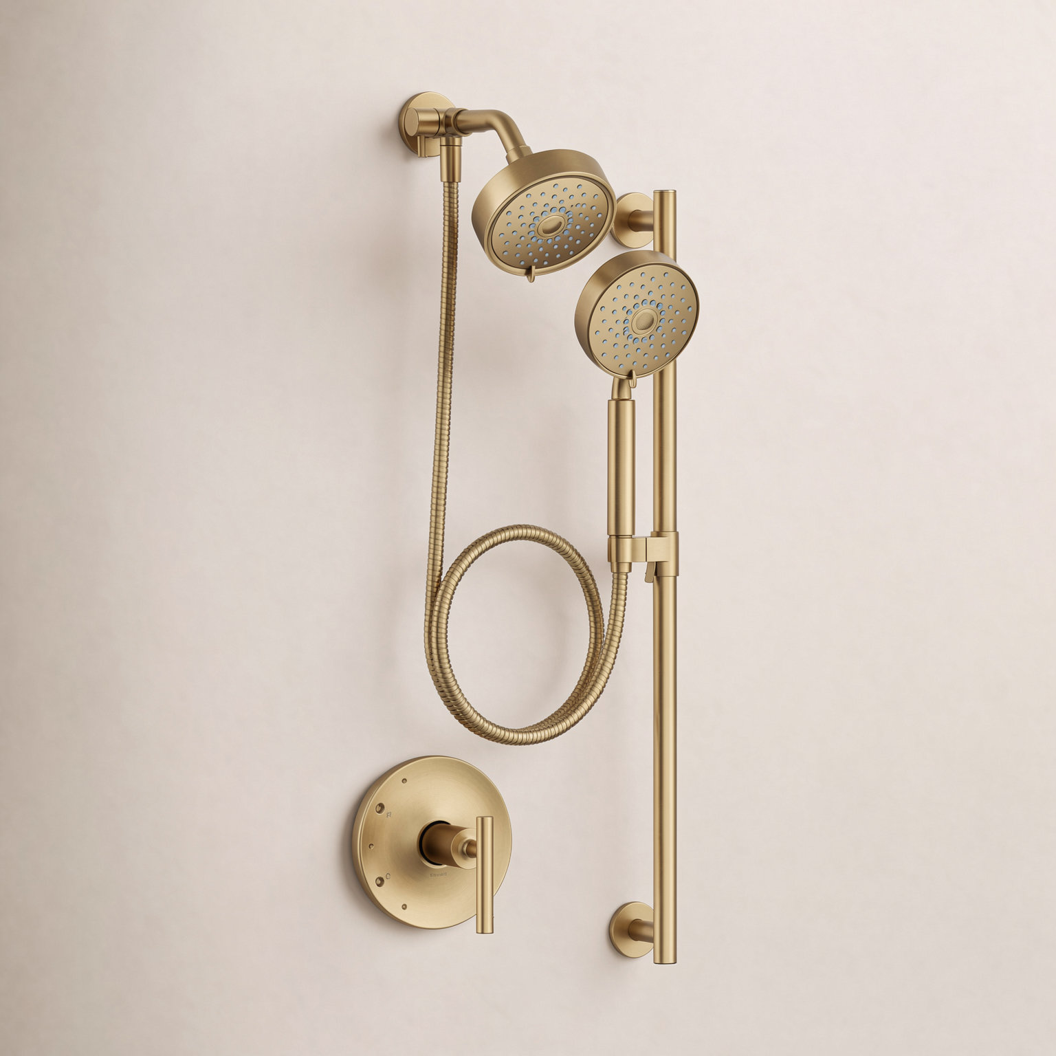 Purist Performance 1.75 GPM Showering Kit, Vibrant Brushed Moderne Brass