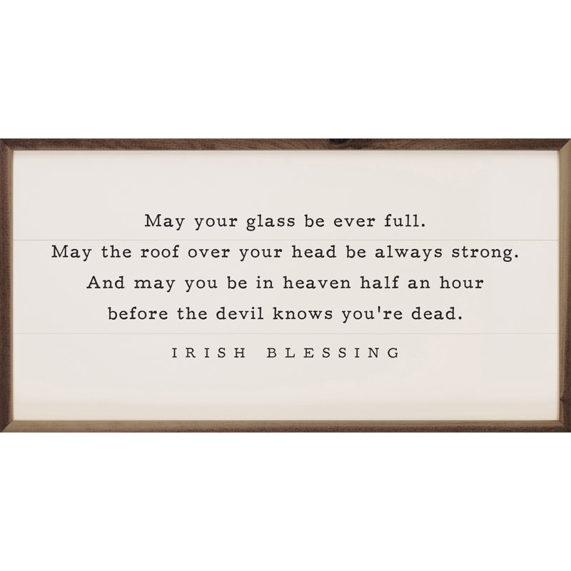 Que votre verre soit toujours blanc, H 8 po x l 16 po