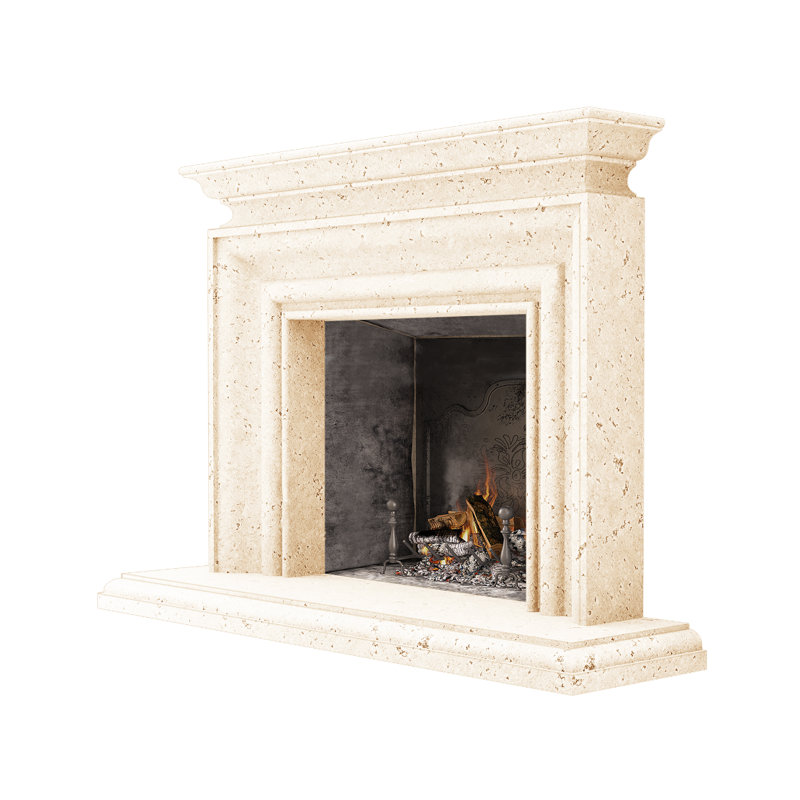 Napa Fireplace Surround, Old World Beige