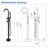 1 Clawfoot Tub Faucet with Hand Shower and Diverter-62156309