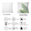Rectangle, détail de feuilles de fougère III - coussin décoratif imprimé maison de campagne
