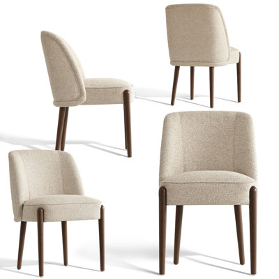 Upholstered Solid Wood Dining Chair