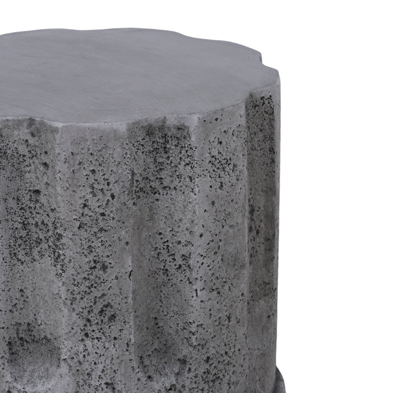 Cement Outdoor End Tables For Patio, Gardenaccent Table