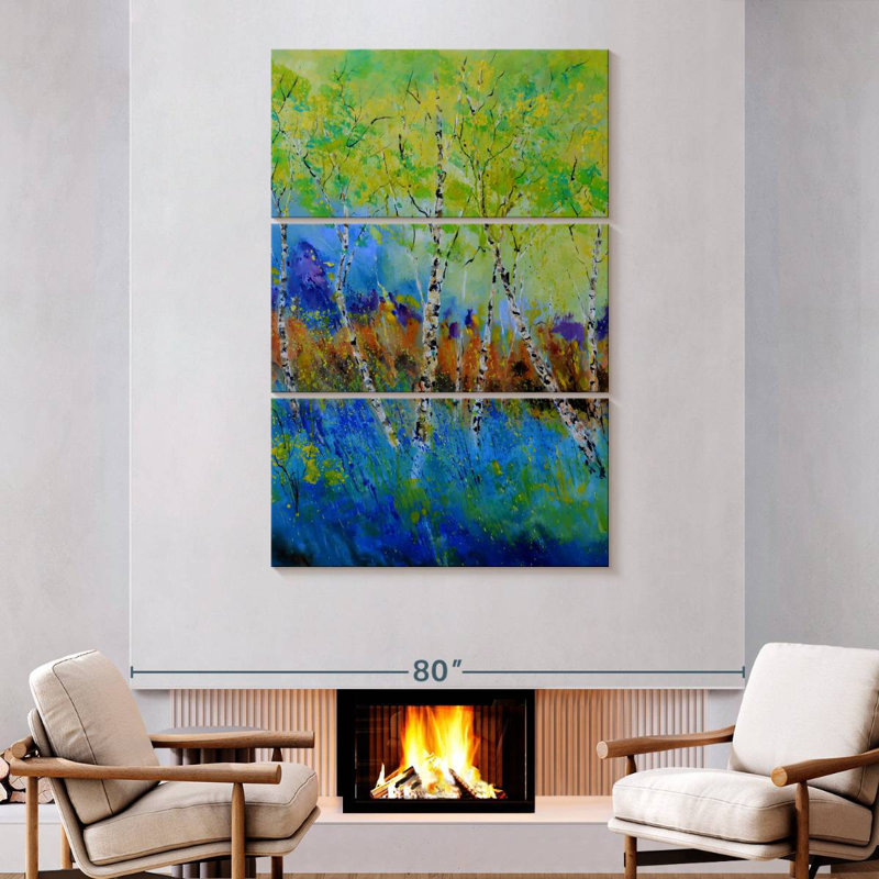 Avery A Few Aspen Trees, 74" H x 48" W