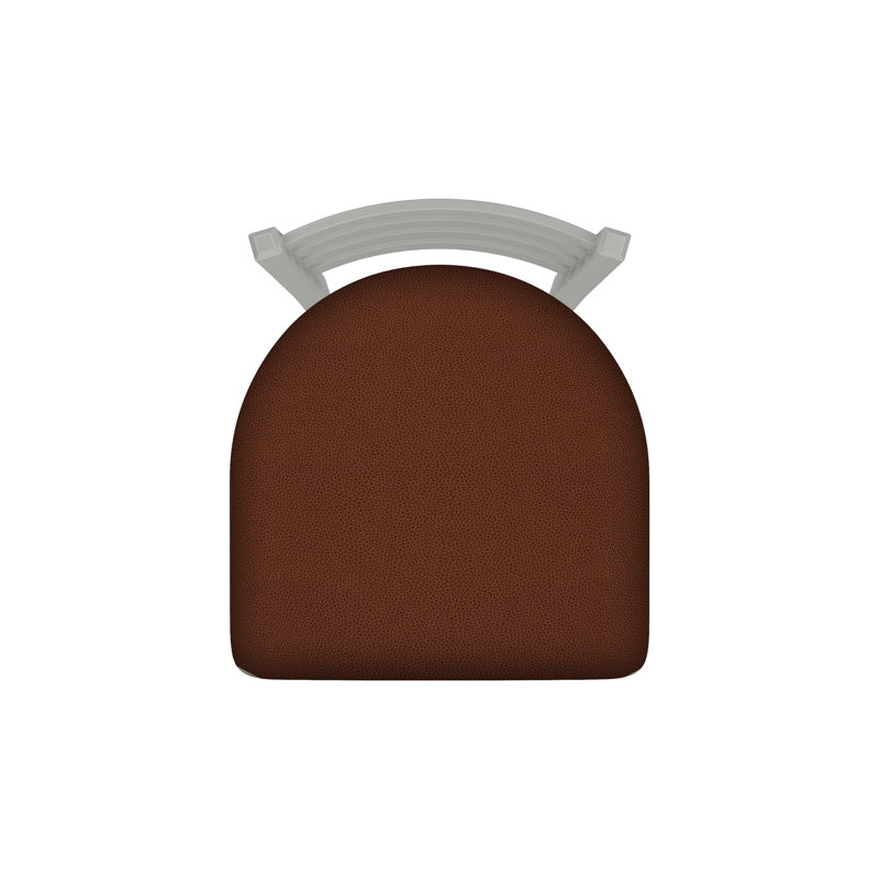 400 Jackie Chair, Vinyl-Rein Adobe, Anodized Nickel