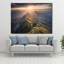 Art mural en verre trempé Mountain Sunrise-1204934005