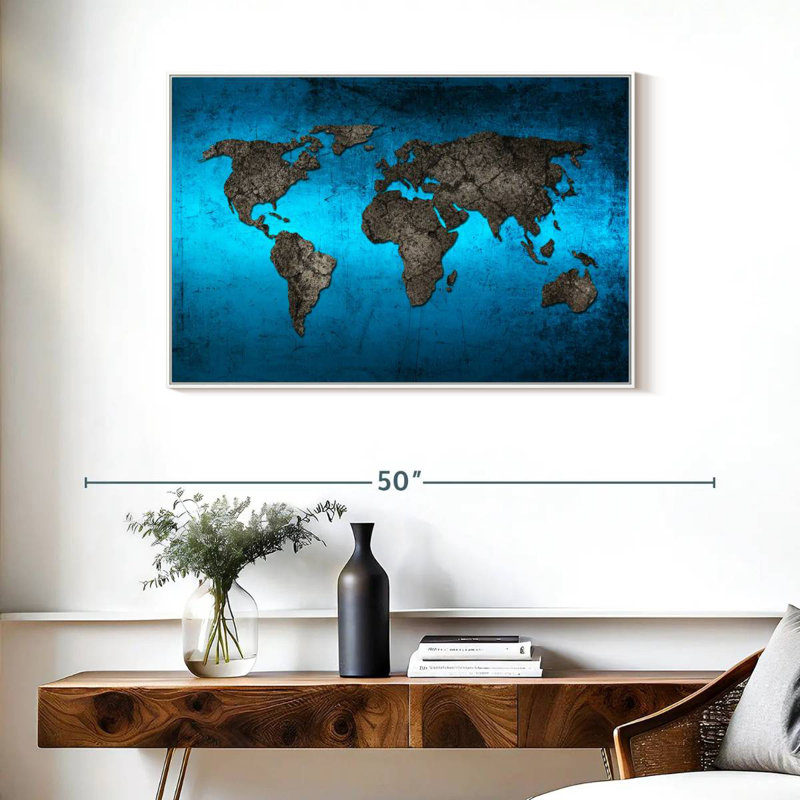 Ocean World Luro, Cadre flottant blanc, 37 po x 25 po
