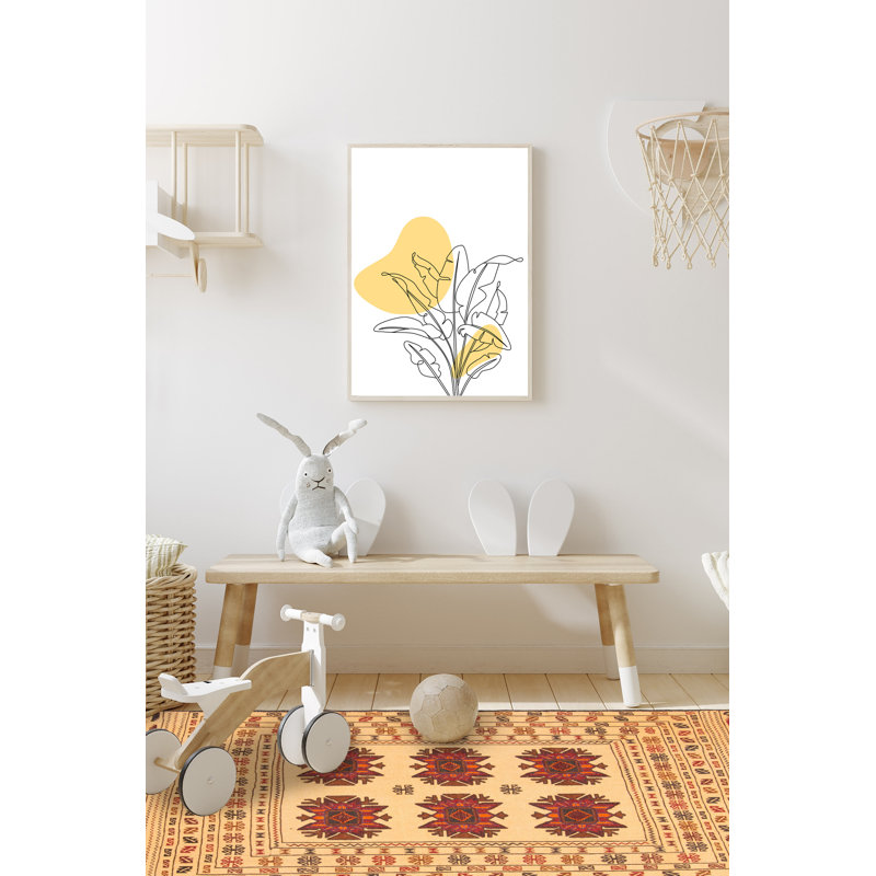 Tapisserie imhim Kilim 4 pi 7 po x 6 pi 2 po Imhoff