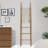 74.4'' Tall Wood Blanket Ladder