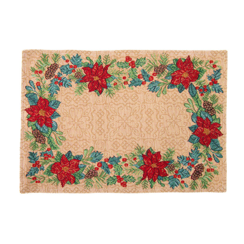 Napperon Tapisserie Poinsettia