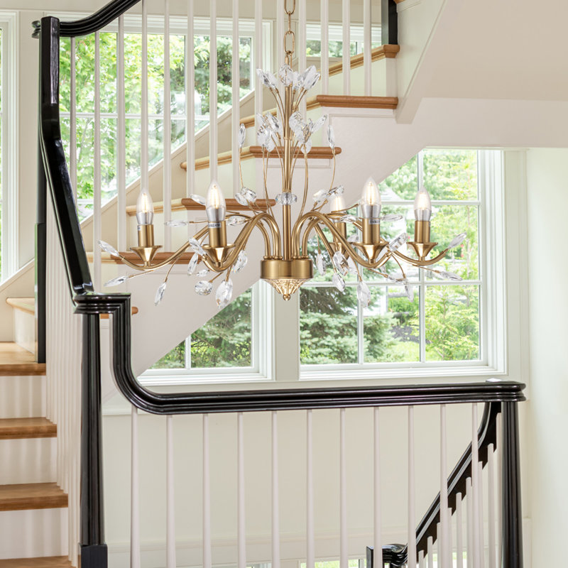 Lustre rétro avec luciole 27,5 po Gurminder, Bronze doré