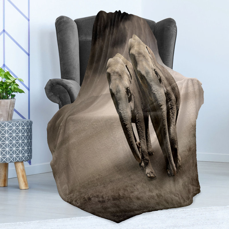 Hand Woven Throw Blanket, 50" W x 70" L