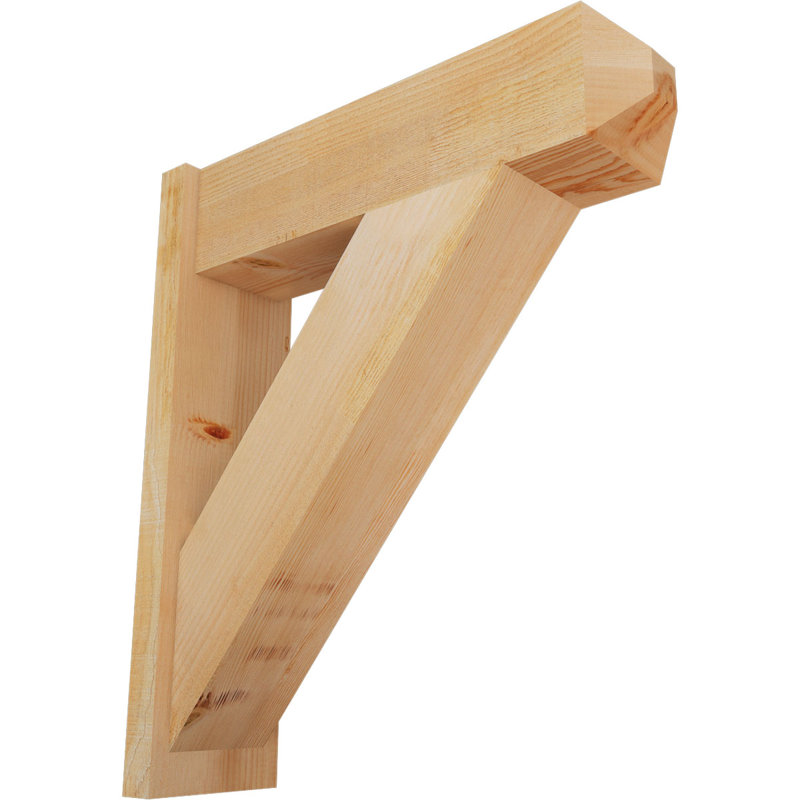 Artisan traditionnel en bois rustique, P 28 po x H 32 po, Sapin Douglas de 8 po (sciage brut)