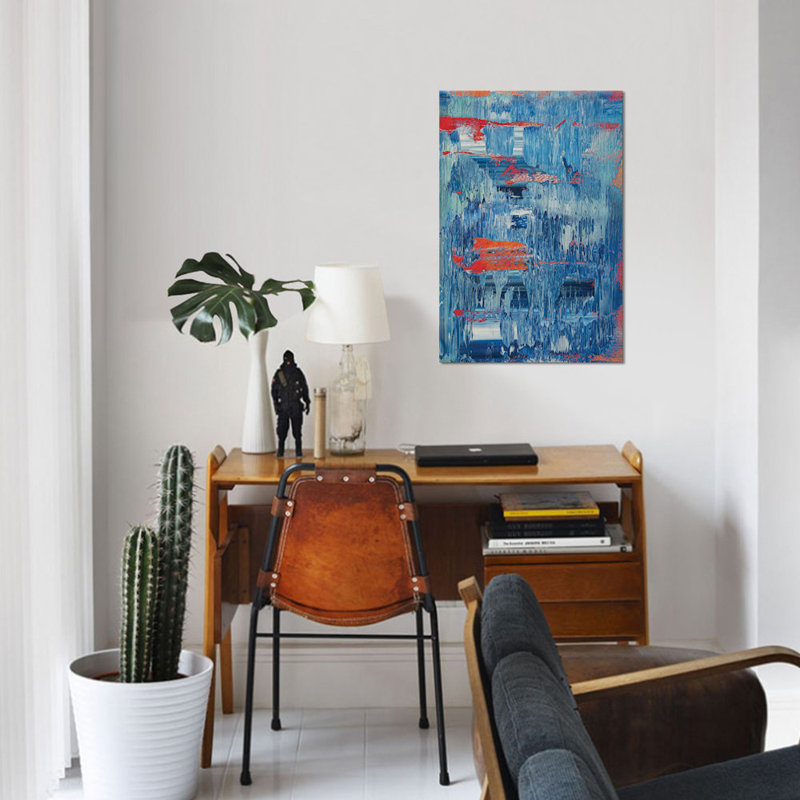 « a train », impression sur toile, H 26 po x l 18 po x P 1,5 po, Toile tendue, Pas de tapis