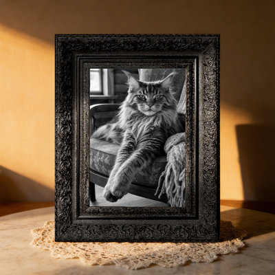 5" x 7" Black 1PC Decorative Picture Frame for Shelf Decor
