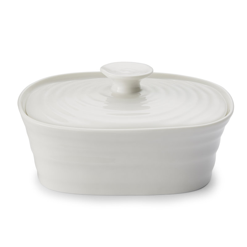 Sophie Conran, White - Covered Butter Dish