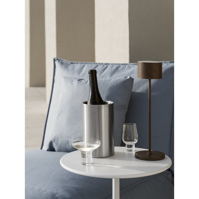 Farol Metal Buffet Lamp, Rusty Patina