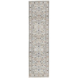 Hand-Knotted High-Quality Ivory and Ivory Runner