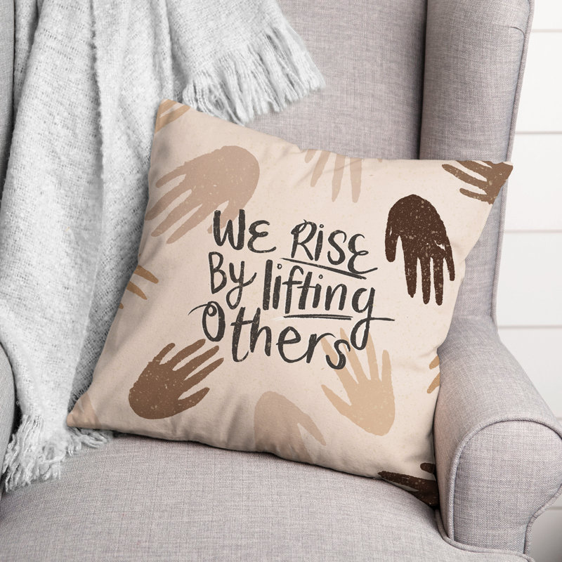 Housse de coussin carrée "rise" par releving others & insert