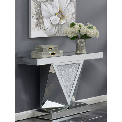 Lippa 47.25'' Glass Top Console Table