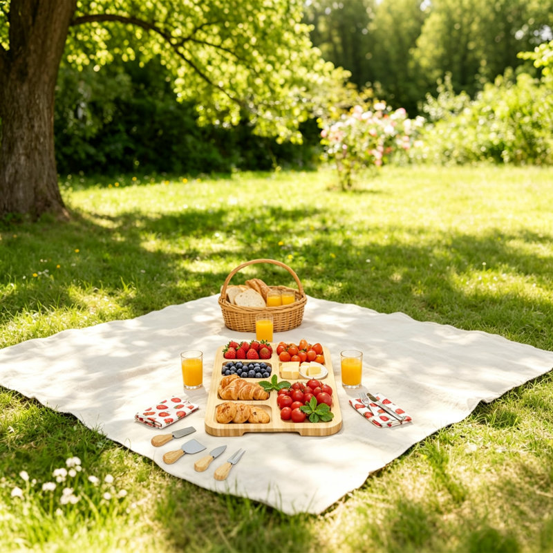 East Urban Home Bamboo Cheese Board
