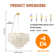 6-Light Dimmable Capiz Shell Chandelier