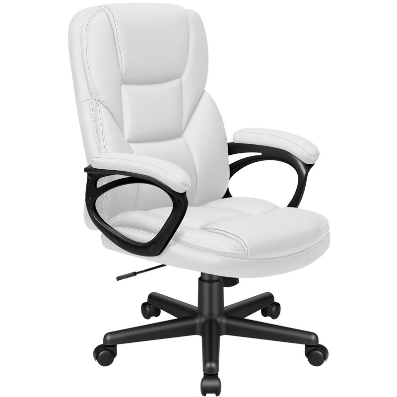 Lollie Executive Chair With Headrest, White