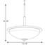 Luminaire suspendu en nickel poli 3 lumières avec verre gravé blanc Sarsfield-618024483