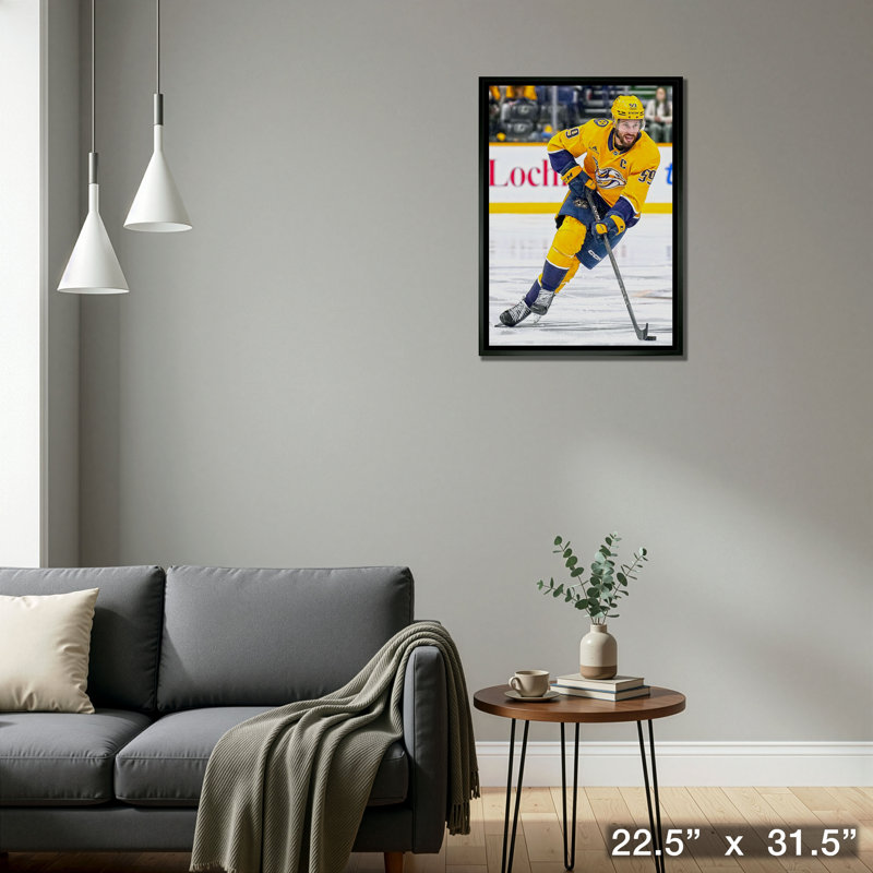 Roman Josi 20 x 29, toile encadrée, prédateurs de Nashville