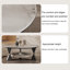 Table basse ronde moderne en pierre micro-cristalline