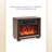 Josann 13.1'' W Brown Electric Fireplace
