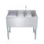 36 in. x 19 in. Two Compartment Underbar Sink With Left Drainboard And Faucet