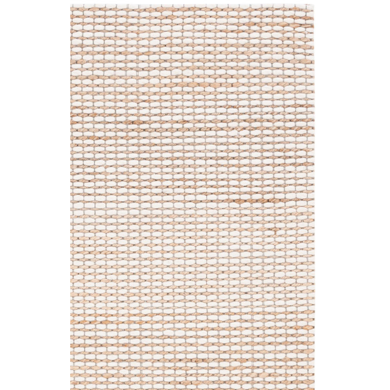 Marbella Handloomed Wool, Jute, And Cotton Geometric Rug, Rectangle 8' x 10'