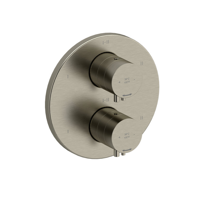 Garniture thermo-équilibrée 3/4 po avec 6 fonctions Riu, Nickel brossé 2