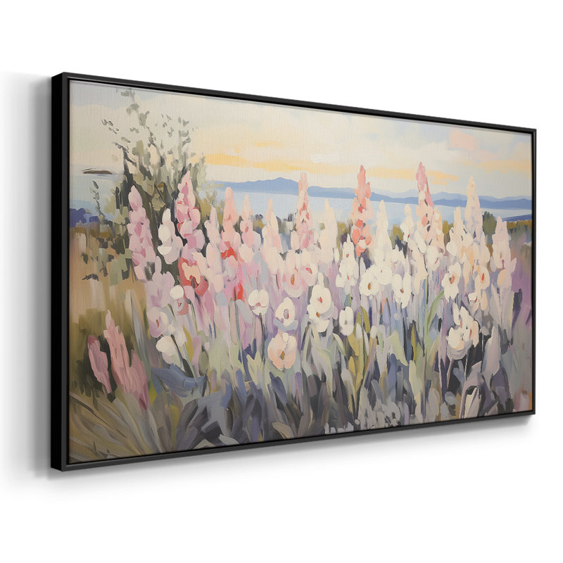 Botanical Series-CCXCV III - Toile tendue avec châssis encadré - Prêt à être accroché, Argent argent, H 21 po x l 41 po